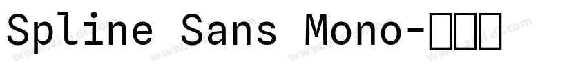 Spline Sans Mono字体转换